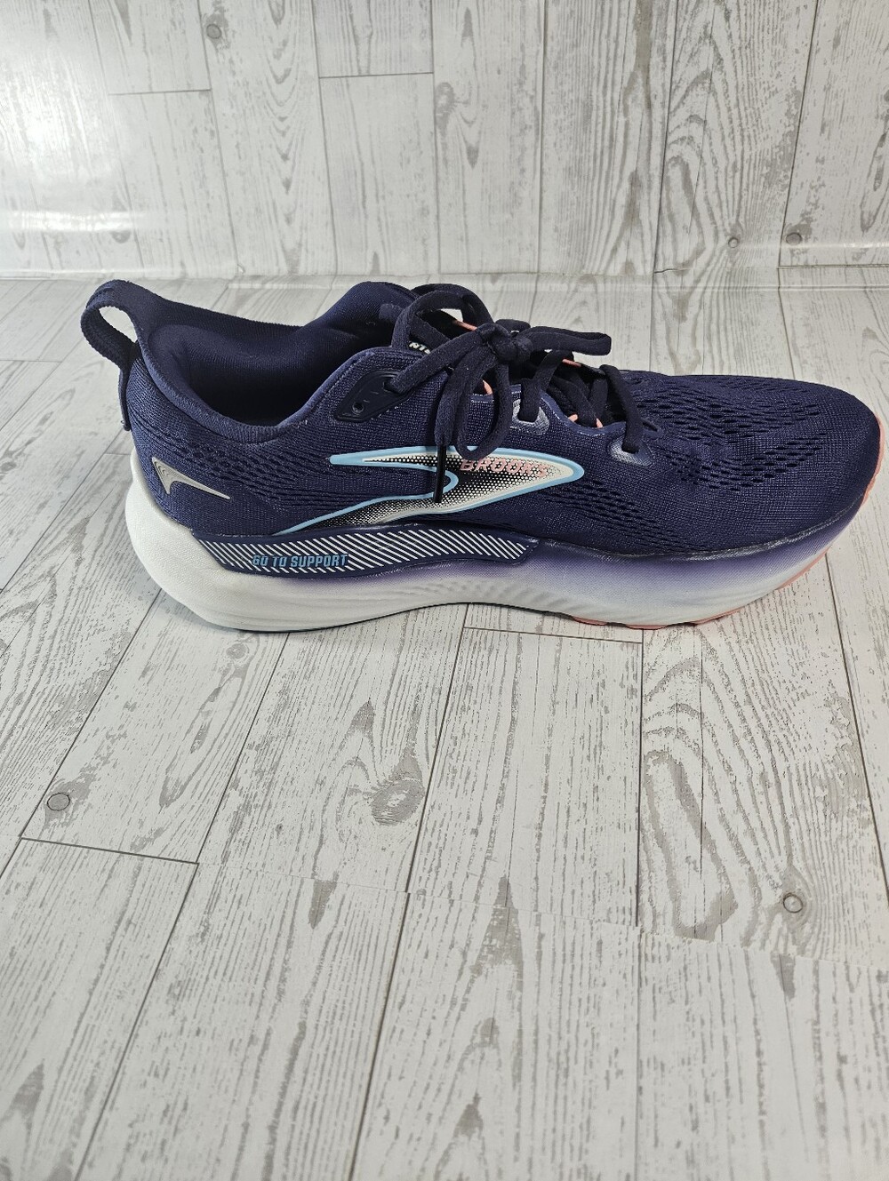 Brooks Glycerin 22 Running Shoes Womens 10 Blue Ribbon/Peacoat/Dianthus - Picture 6 of 11